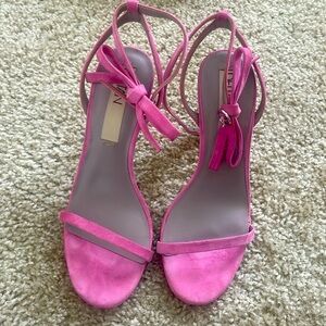 Pink suede shoes Size 7